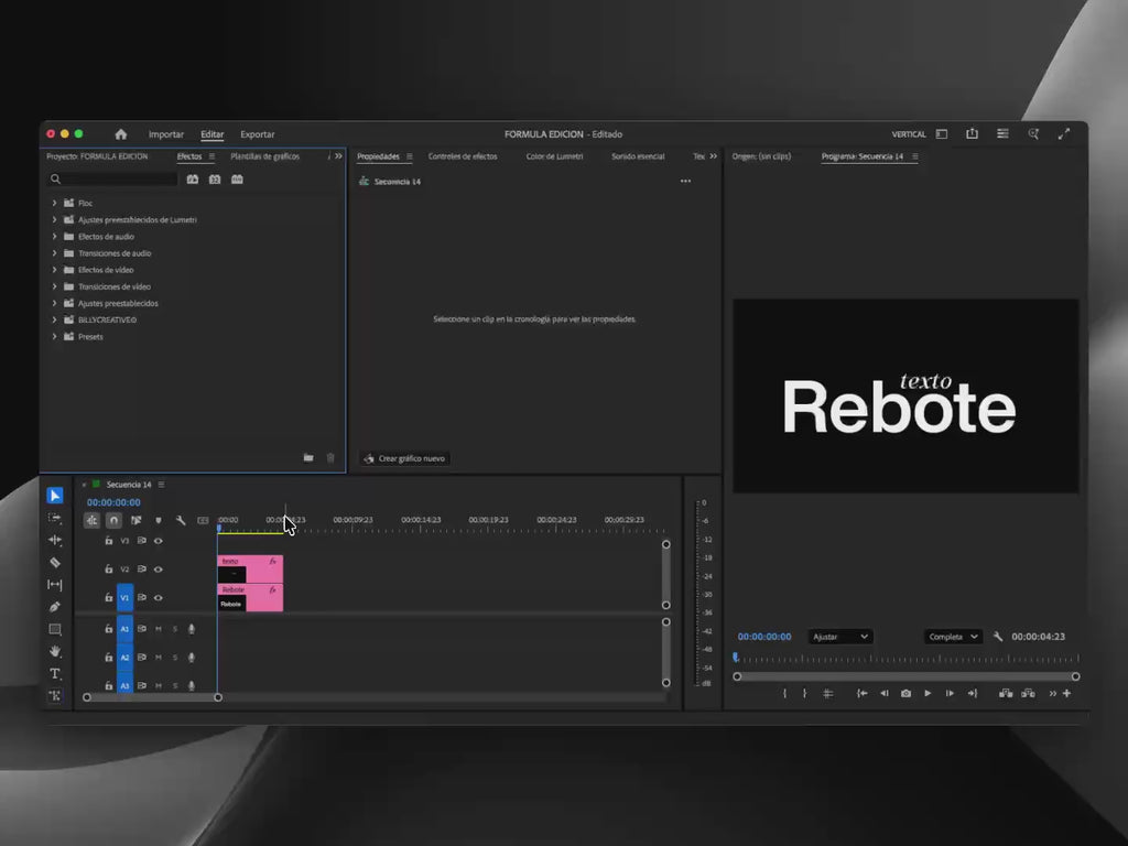 REBOTE | Preset de Texto Animado para Premiere Pro