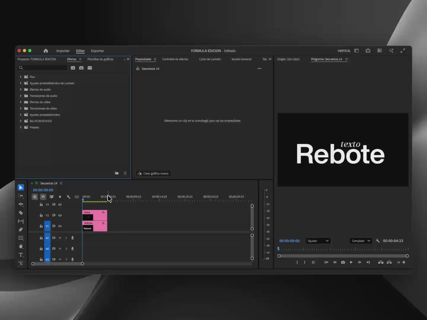 REBOTE | Preset de Texto Animado para Premiere Pro